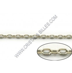 Chain oval flat 2x1.5mm,...