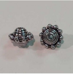 Metal bead 10x7mm, Antique...