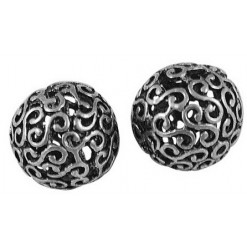 Bille metal filigrane 18mm,...