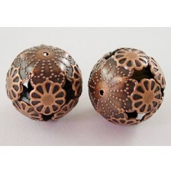 Metal bead filigree 20mm,...