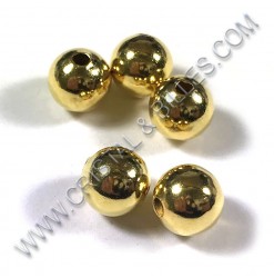 Metal bead shiny 04mm, Gold