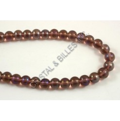 Glass round Purple AB 08mm...