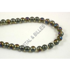 Glass round Grey AB 08mm -...