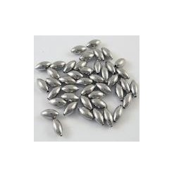 Bille metal luisant 6x3mm,...