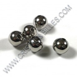 Metal bead shiny 8mm, Black...