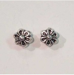 Metal bead flower 6.5mm,...