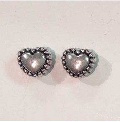 Metal bead heart 5.5mm,...
