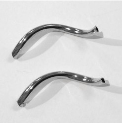 Metal curved tube 19mm, Nickel