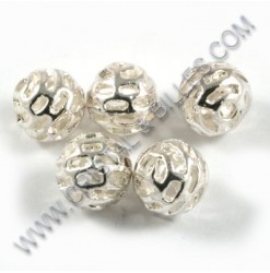 Bille metal filigrane 11mm,...