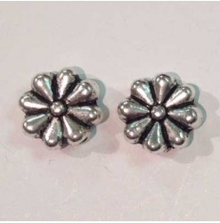 Bille metal fleur 10mm,...