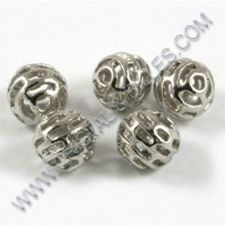 Bille metal filigrane 11mm,...