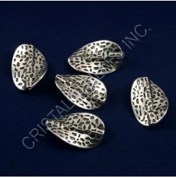 Bille metal 28x18mm, Argent...