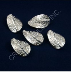 Bille metal 28x18mm, Argent