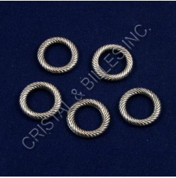 Metal bead ring 12mm, Nickel