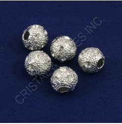 Metal bead 11mm, Nickel