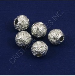 Metal bead 11mm, Nickel