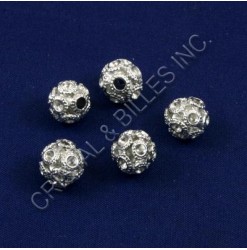 Metal bead 10mm, Nickel