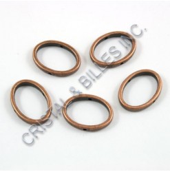 Metal bead ring oval...