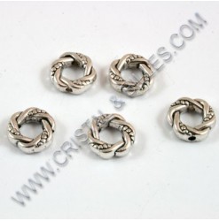 Metal bead ring round 11mm,...
