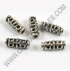 Metal bead tube 19x7mm,...