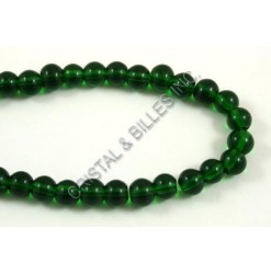 Glass round Green 08mm -...