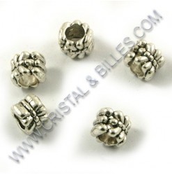 Metal bead 08x07mm, Antique...