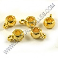 Charm hanger 9x5mm, Gold