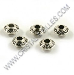 Metal bead 6.5x4mm, Antique...