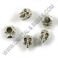 Metal bead "Skull", 12x9mm,...