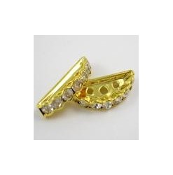 Rhinestone 19X7mm 3 holes