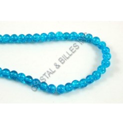 Glass crackle Blue 06mm -...