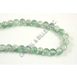 Glass crackle Green/crystal...