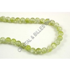 Glass crackle Green/crystal...
