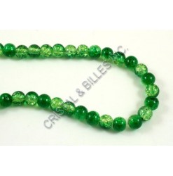 Glass crackle Green 08mm -...