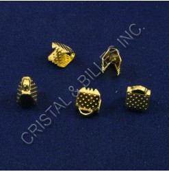 Ribbon connector 8x6mm, Gold