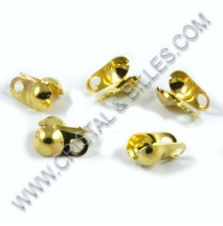 Bead tip 8x4mm, Gold