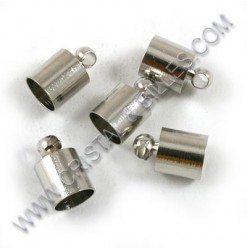 Cord end 10x6mm, Nickel