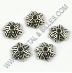 Bead cap 11mm, Antique silver