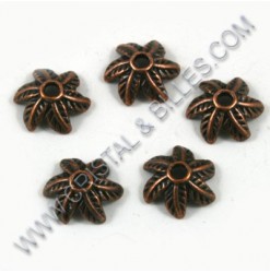 Bead cap 11mm, Antique copper