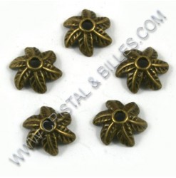 Bead cap 11mm, Antique brass