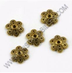 Bead cap 10mm, Antique gold