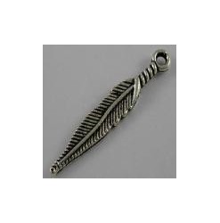 Pendant feather 5x29mm,...