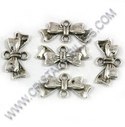 Charm bowknot 18x09mm,...