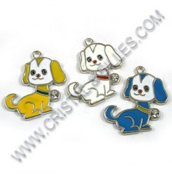 Pendentif Chien 27x21mm,...