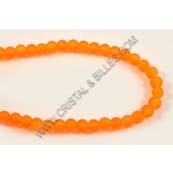 Glass round matte Orange...