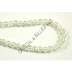 Glass bead 06mm Crackle,...