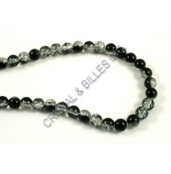 Glass crackle Black/crystal...