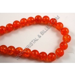 Glass crackle Orange 08mm -...