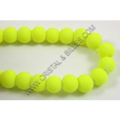 Glass round matte Yellow...