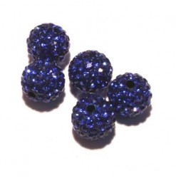 Shamballa beads 10mm royal...